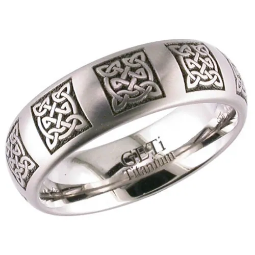 Celtic (2204CD10) Titanium Wedding Ring